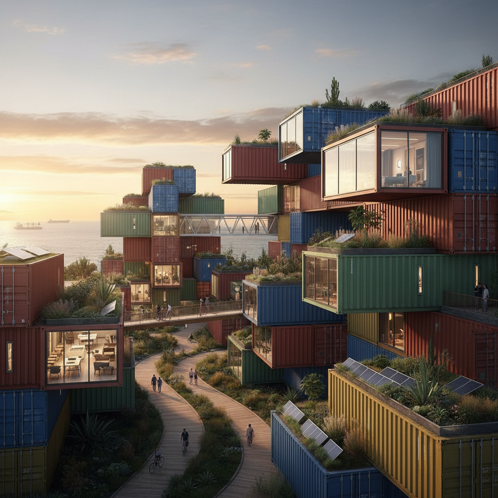 фото Морские контейнеры как стройматериалы: проекты и технологии