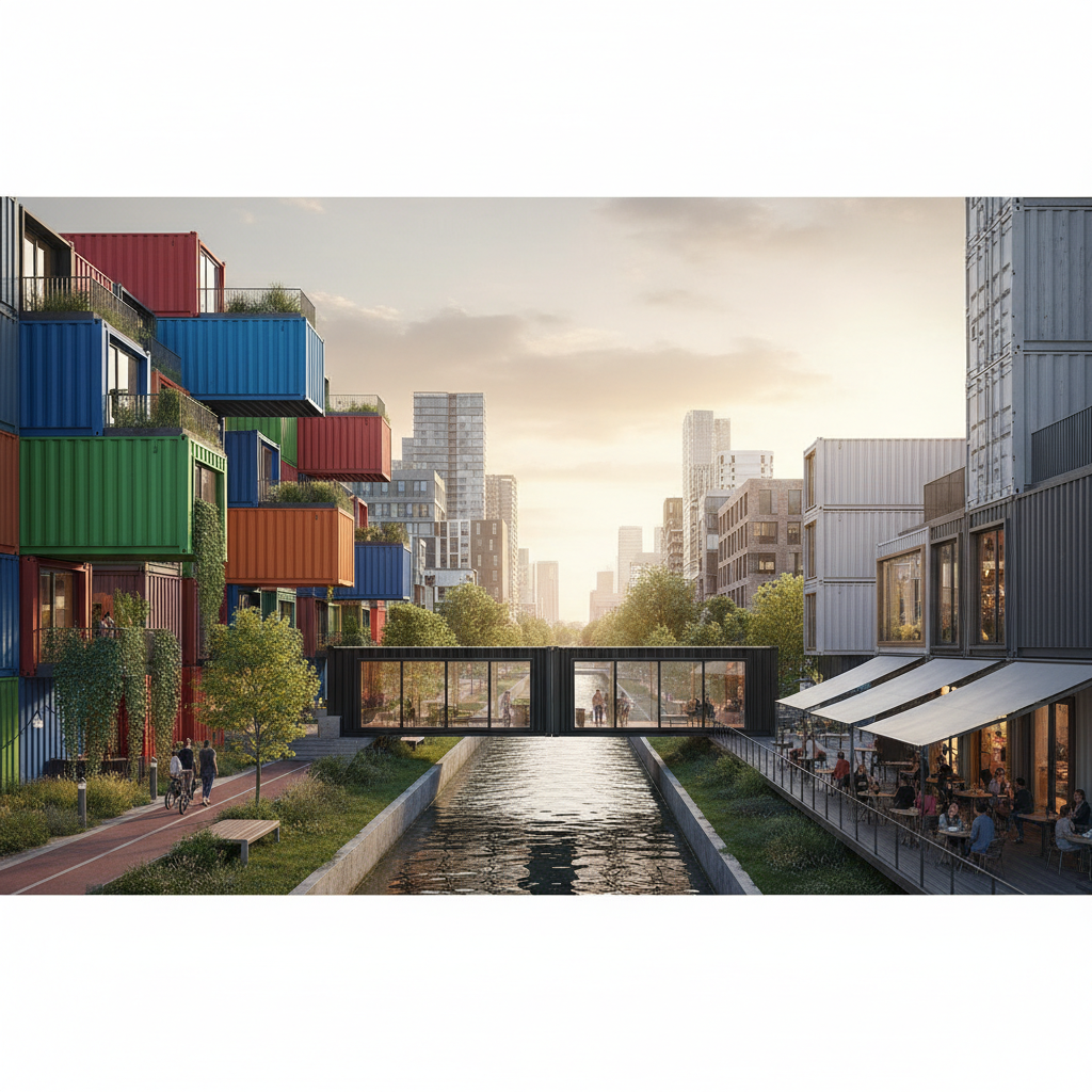 фото Морские контейнеры в городской архитектуре: кейсы преобразования пространств