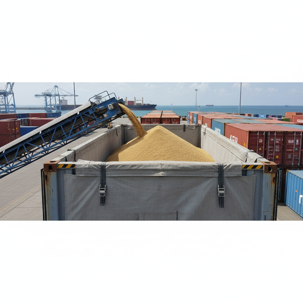 фото Особенности перевозки сыпучих грузов в морских контейнерах