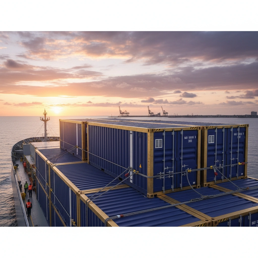 фото Морские контейнеры для транспортировки музейных ценностей