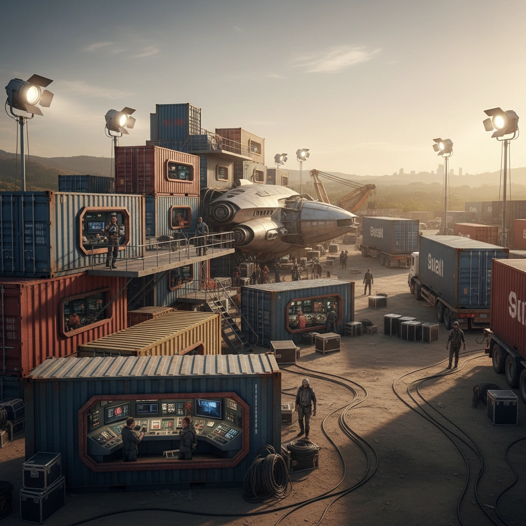 фото Морские контейнеры в киноиндустрии: декорации и транспортировка оборудования