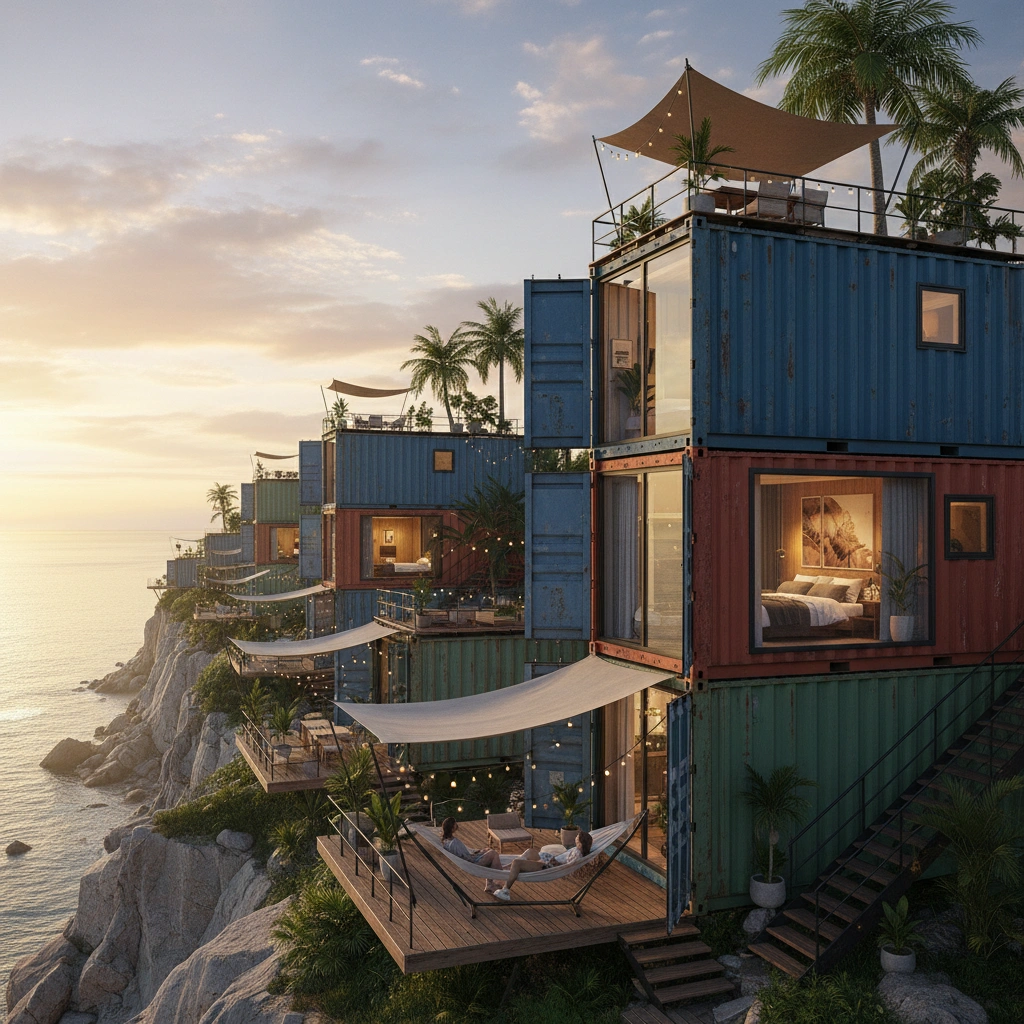 фото Морские контейнеры в туристической индустрии: глэмпинг и модульные отели
